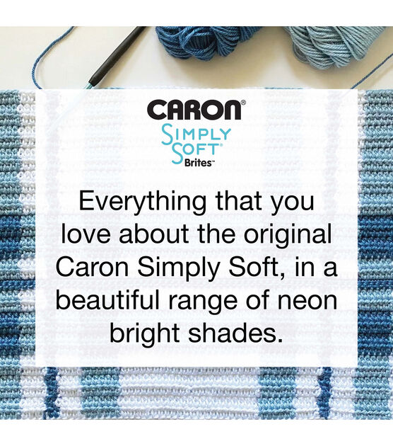 Caron Simply Soft Brites 315yds Worsted Acrylic Yarn, , hi-res, image 2