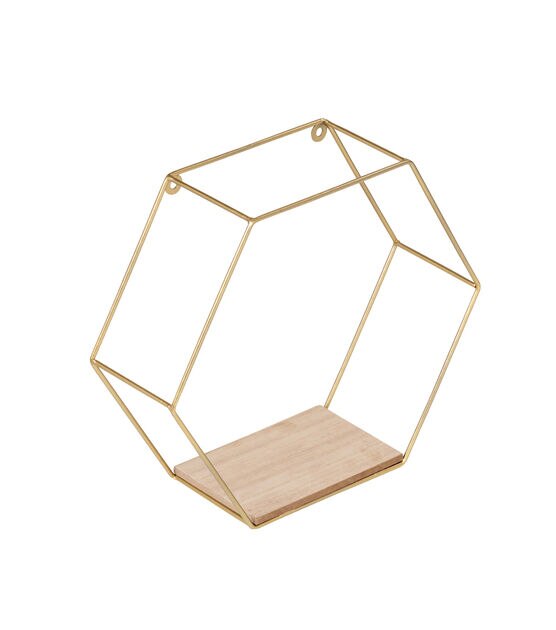 Honey Can Do Set of Hexagonal Wall Shelfs, , hi-res, image 5