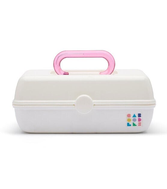 Caboodle White Petite Carrying Case With Mirror