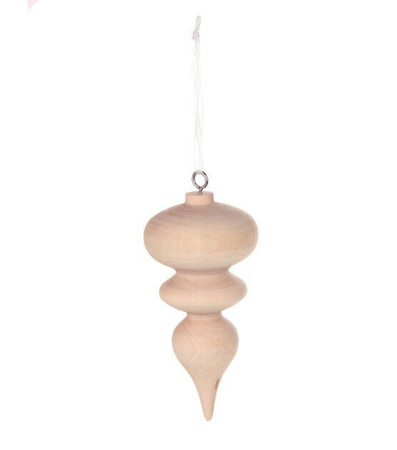 4" Wood Turning 3 Tier Ornament by Place & Time