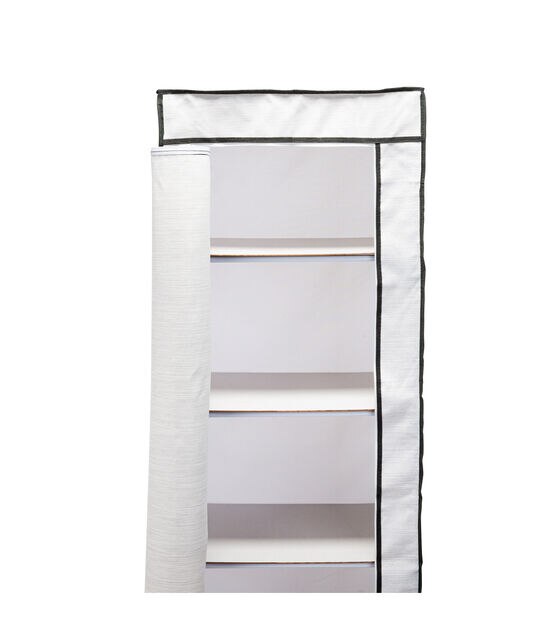 Organize It All 65" Portable 5 Shelf Wardrobe, , hi-res, image 9