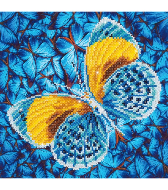 Diamond Dotz Diamond Embroidery Facet Art Kit 15''X15'' Flutter By Gold