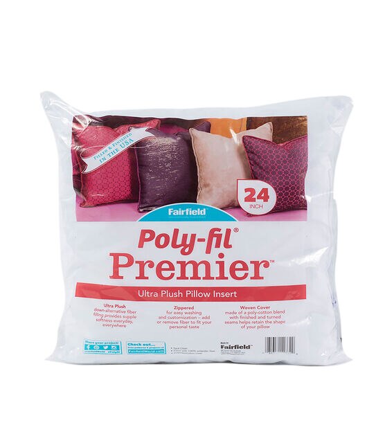 Poly Fil Premier Oversized Pillow Insert 24x24", , hi-res, image 1
