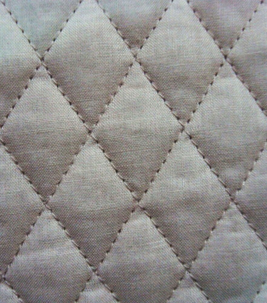 Diamond Solids Double Faced Pre Quilted Cotton Fabric, Tan, swatch