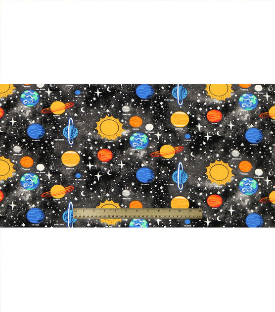 Solar System Names Super Snuggle Flannel Fabric, , hi-res, image 4