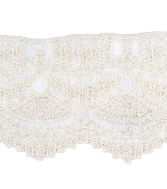Simplicity Knit Lace Trim 3.4'' Ivory