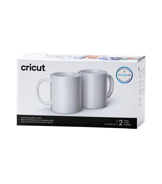 Cricut Mug Press 12oz White Ceramic Blank Mugs 2pk, , hi-res, image 8