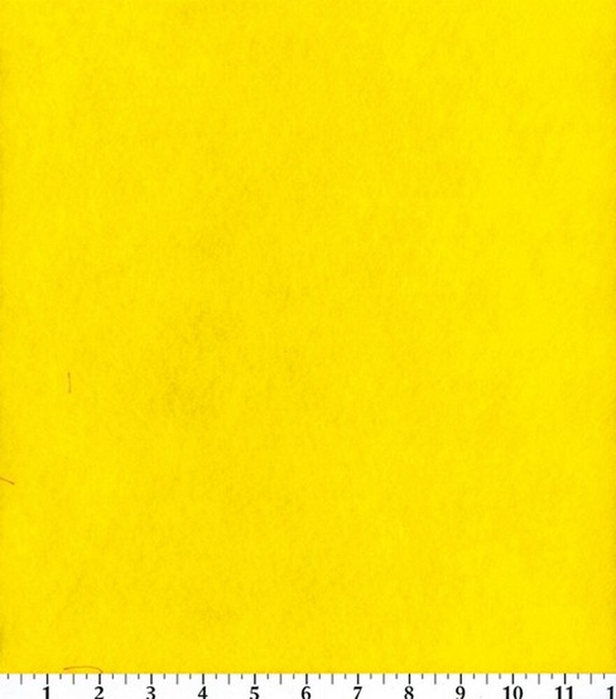 Craft Felt Fabric 72'' Solids, Yellow, swatch