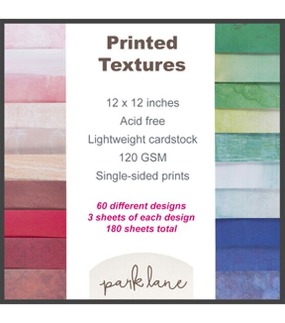 180 Sheet 12" x 12" Timeless Texture Cardstock Paper Pack by Park Lane, , hi-res, image 3