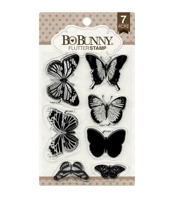 Bo Bunny Flutter Clear Stamps