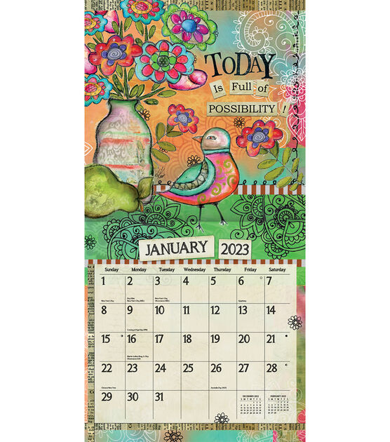 LANG 2023 Embrace The Day Wall Calendar 12x12, , hi-res, image 2