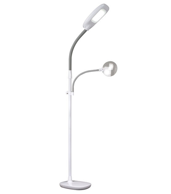 Ottlite Dimmable Led Craft Floor Lamp With Magnifier Joann Ottlite Dimmable Led Craft Floor Lamp, Ottlite Floor Lamp Light Bulb Replacement