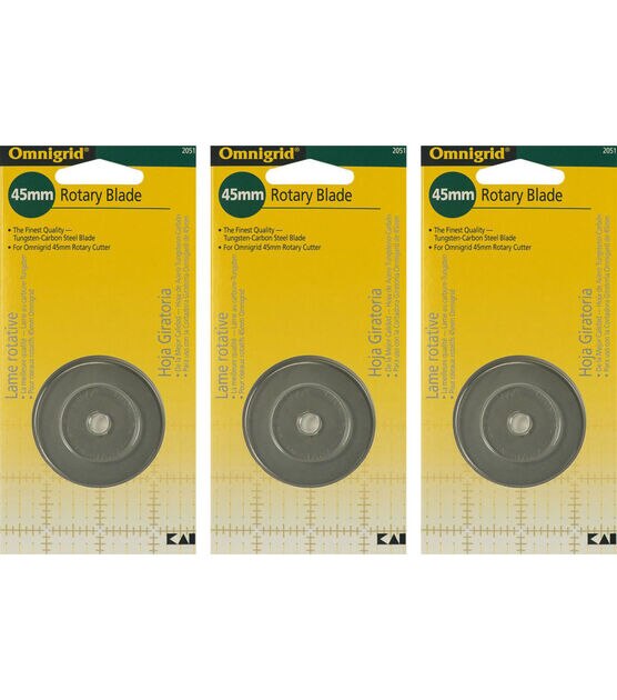 Omnigrid Rotary Replacement Blades 45mm 3-Pack