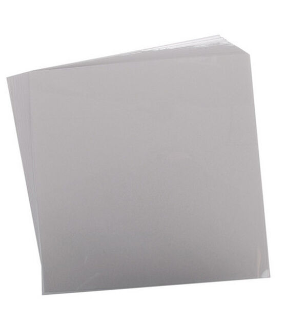 Grafix 12"x12" .007 Plastic Sheets 25PK Clear