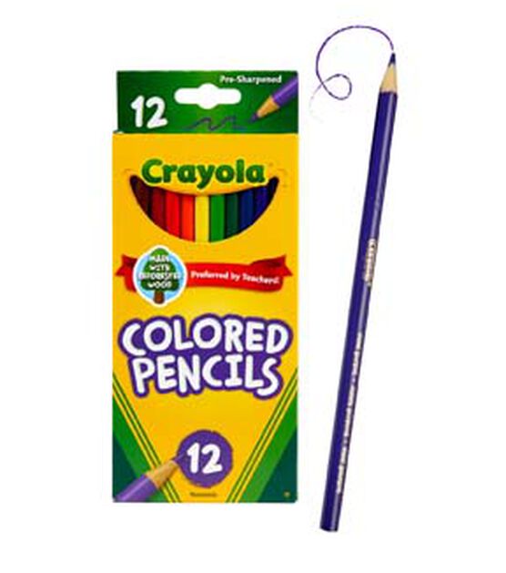 Crayola 12ct Bright Long Colored Pencils, , hi-res, image 3