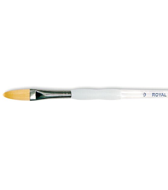 Royal Brush Soft Grip Golden Taklon Oval Wash Brush 3/4" Width