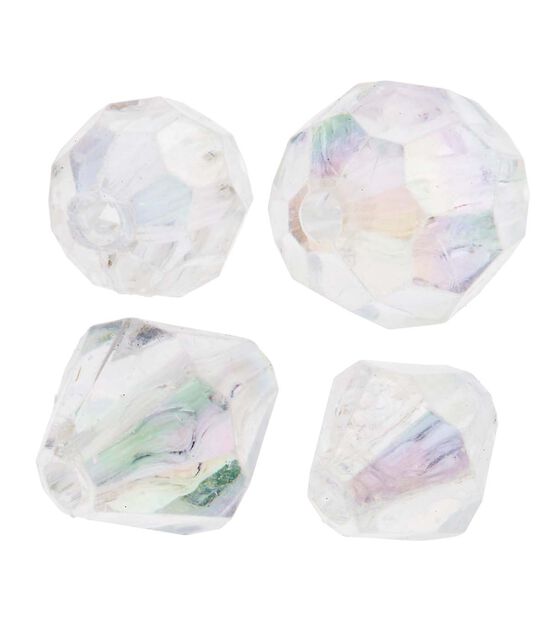16oz Aurora Borealis Faceted Plastic Beads by hildie & jo, , hi-res, image 3