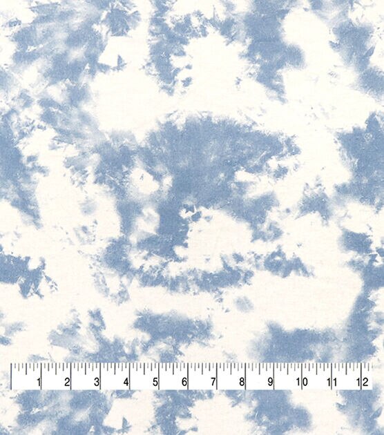 Light Blue Tie Dye Super Snuggle Flannel Fabric, , hi-res, image 3