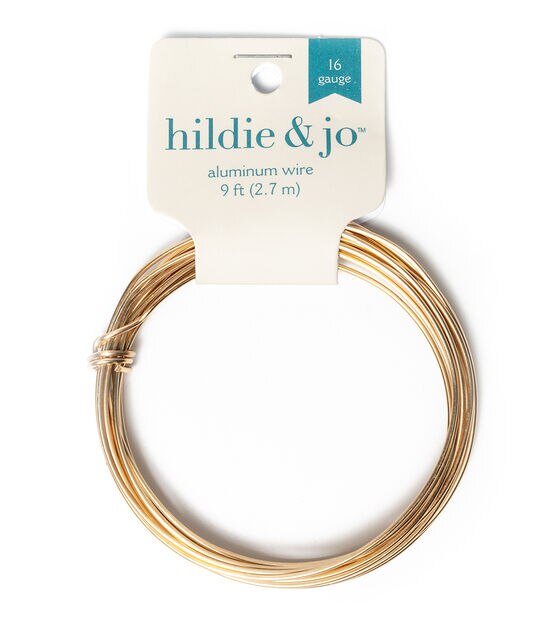 9' Gold Aluminum Wire by hildie & jo