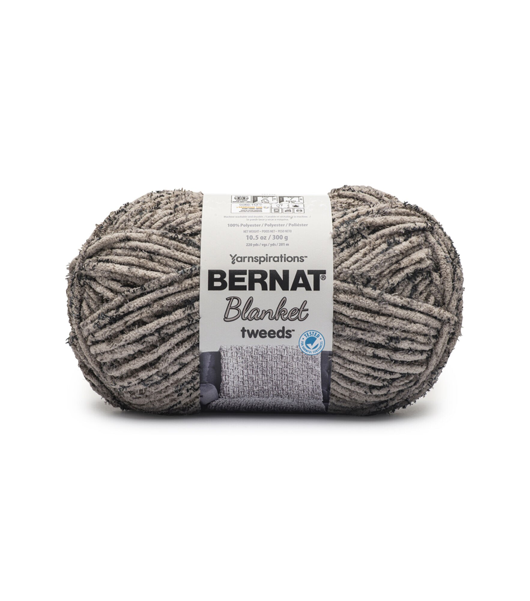 Bernat Pale Grey Blanket Yarn (6 - Super Bulky), Free Shipping at