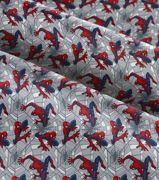Spiderman Web Crawler Cotton Fabric