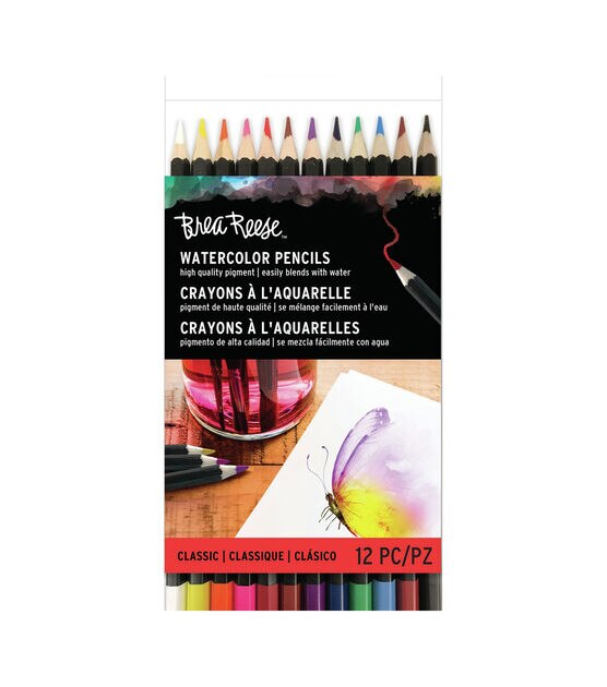 Brea Reese Watercolor Pencils 12 Pkg Classic, , hi-res, image 2