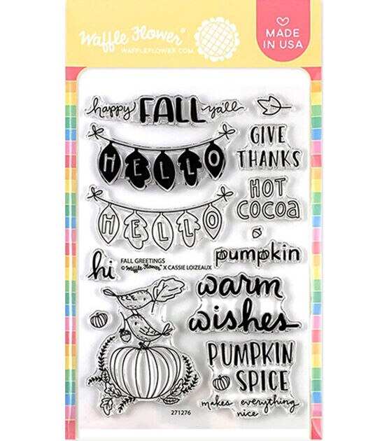 Waffle Flower Crafts - Clear Stamps - Happy Birthday Sentiments
