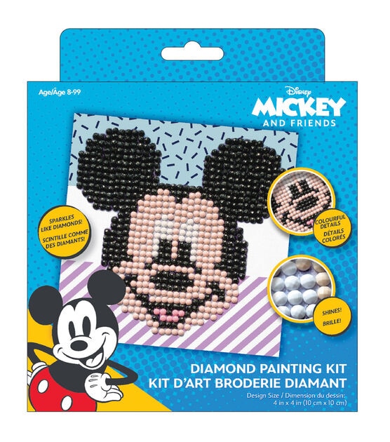 Camelot Dotz 4" x 4" Mickey Fun Diamond Painting Kit, , hi-res, image 5