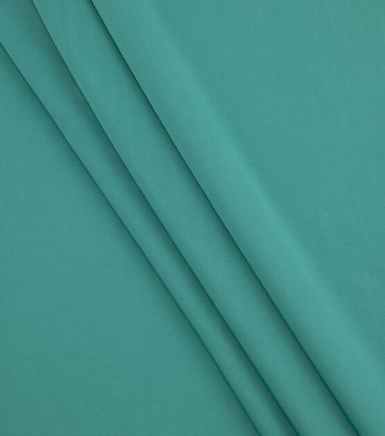 Yaya Han Teal Stretch Knit Fabric, , hi-res, image 3