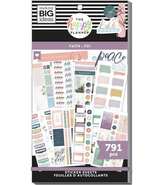 791pc Faith 30 Sheet Happy Planner Stickers