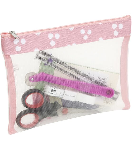 Everything Mary Mesh Sewing Notions Bag Light Pink, , hi-res, image 2