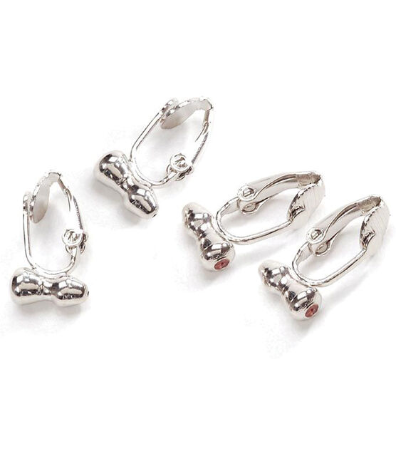 20PCS Fish Hook Earring Converter Pierced Parts for Clip On Earring