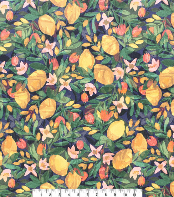 til eksil Held og lykke låg Sorrento Lemons Print Outdoor Fabric | JOANN