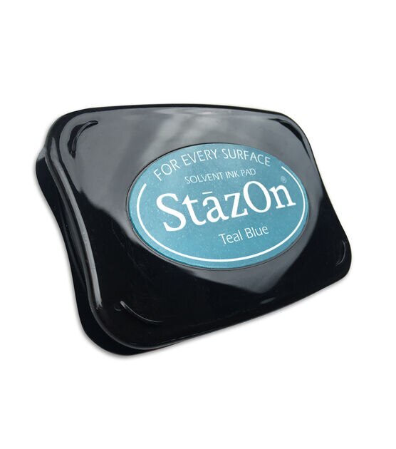StazOn Solvent Ink Pad Teal Blue