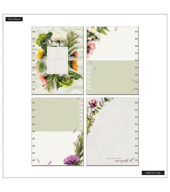 Happy Planner Classic 12pk Beautiful Blooms Planner Companion Pack, , hi-res, image 4