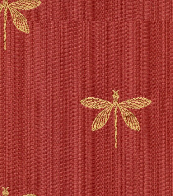 Swavelle Millcreek Multi Purpose Decor Fabric 54" Imperial Dragonfly Marachino
