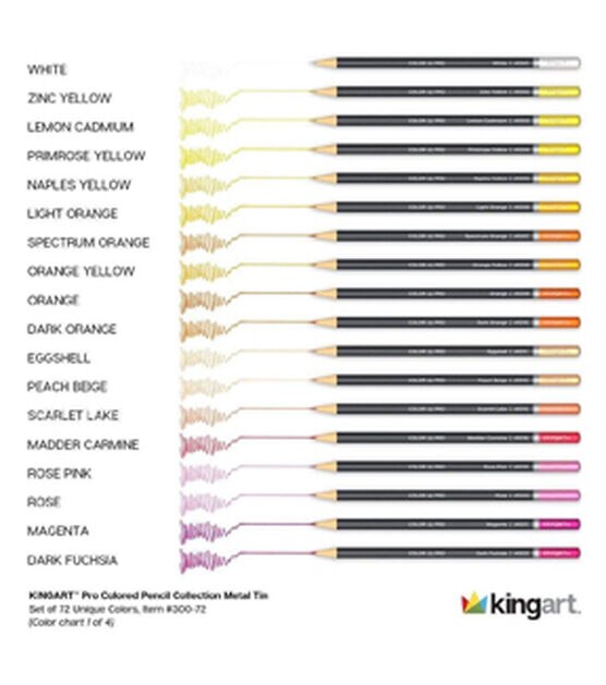 KINGART Pro Soft Core Colored Pencil Collection Set of 72, , hi-res, image 12