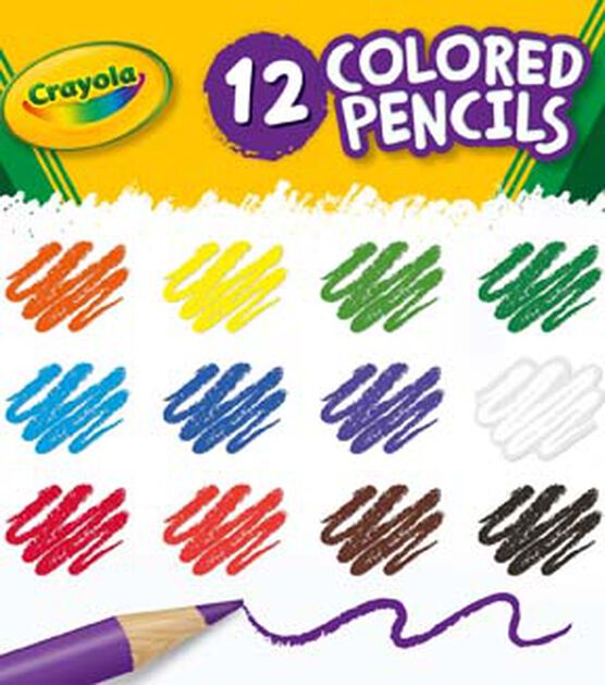Crayola 12ct Bright Long Colored Pencils, , hi-res, image 7