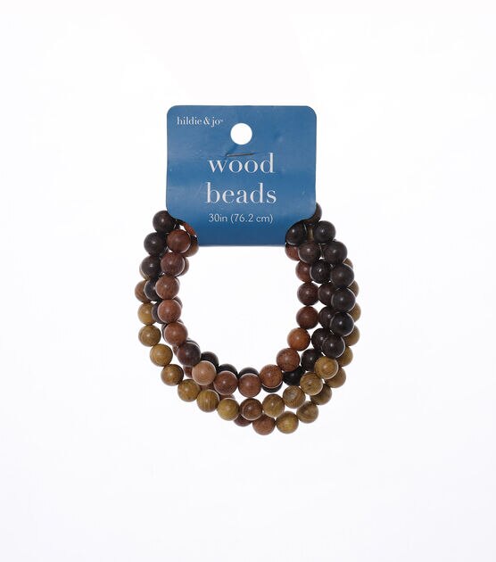30 Wood String Beads by hildie & jo