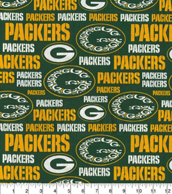 Fabric Traditions NFL Green Bay Packers Logo Cotton Fabric, , hi-res, image 2