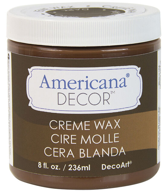 DecoArt Americana Decor Creme Wax 8oz Deep Brown