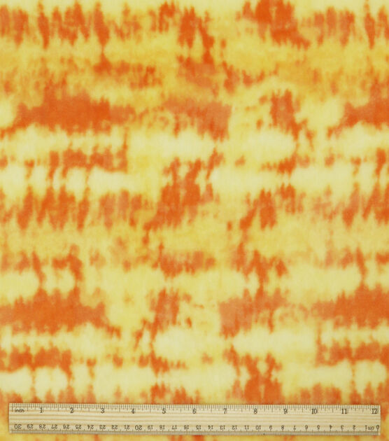Orange Tie Dye Sew Lush Fleece Fabric, , hi-res, image 3