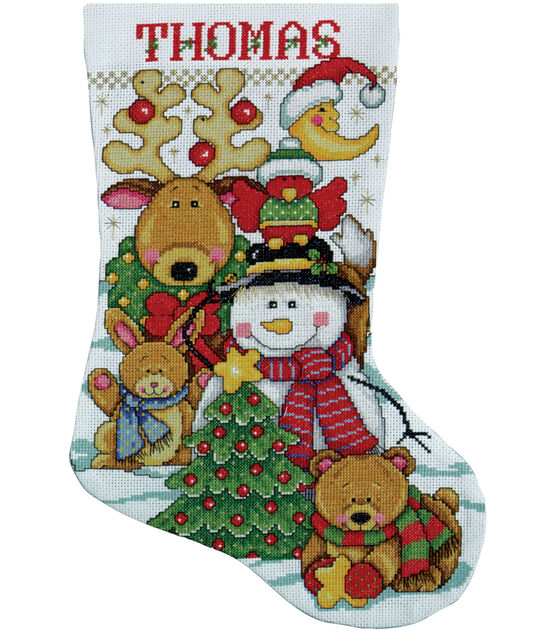 Design Works 17" Making New Friends Counted Cross Stitch Stocking Kit