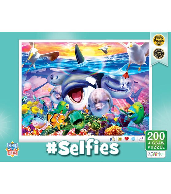 MasterPieces 19" x 14" Selfies Kids Wild Waves Jigsaw Puzzle 200pc
