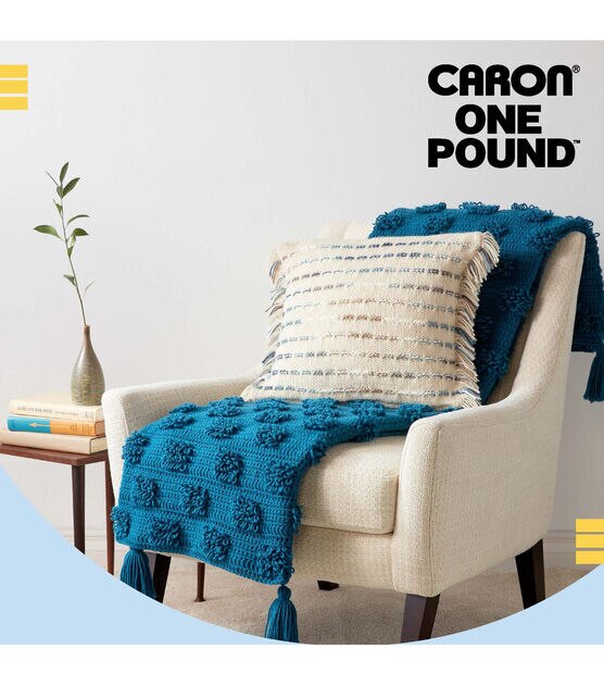 Caron One Pound Yarn - 2 Pack with Pattern Cards in Color (White)