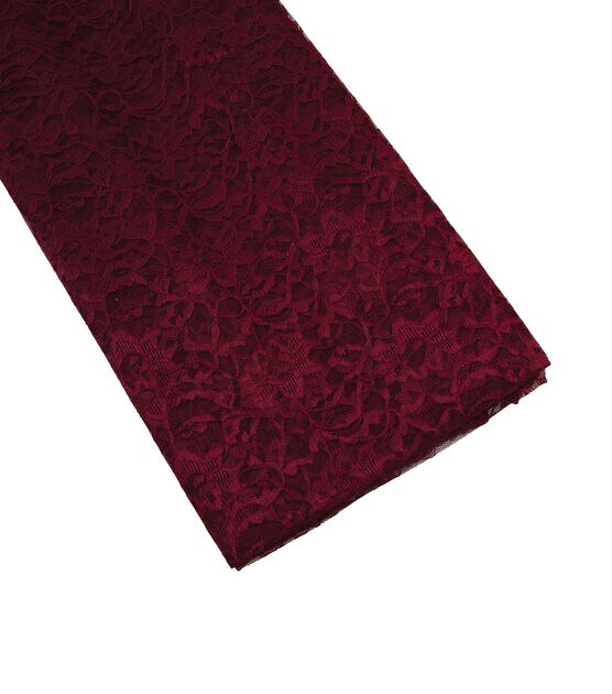Red Lace Fabric by Casa Collection, , hi-res, image 4
