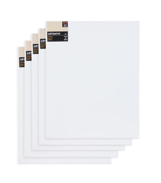 16" x 20" Stretched Super Value Pack Cotton Canvas 5pk by Artsmith, , hi-res, image 6