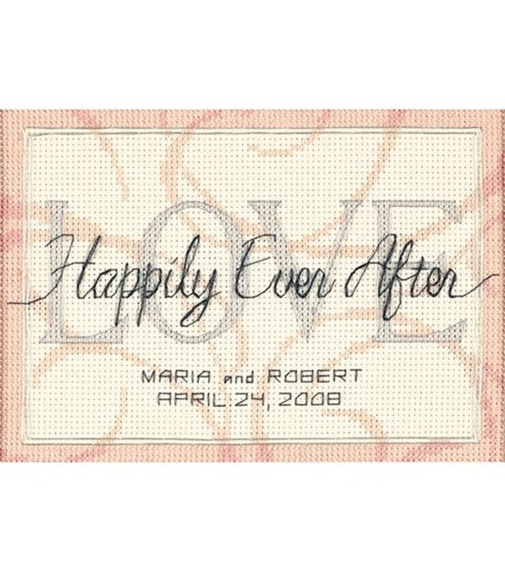 Dimensions 7" x 5" Happily Ever After Counted Cross Stitch Kit