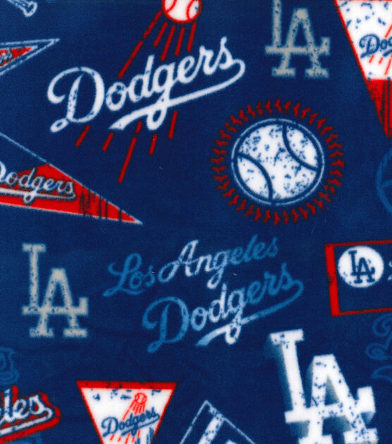 Fabric Traditions Los Angeles Dodgers Fleece Fabric Vintage, , hi-res, image 2