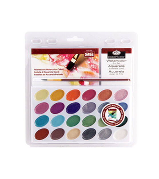 Royal & Langnickel - 36 Color Watercolor Artist Paint Cake Set with Brush